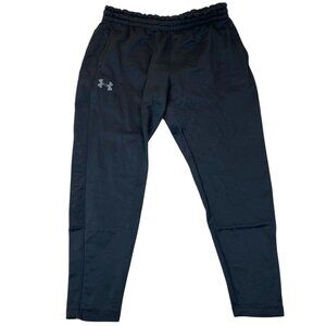 Under Armour Mens Jogger Pants Size XL Black ColdGear Loose Fit Activewear